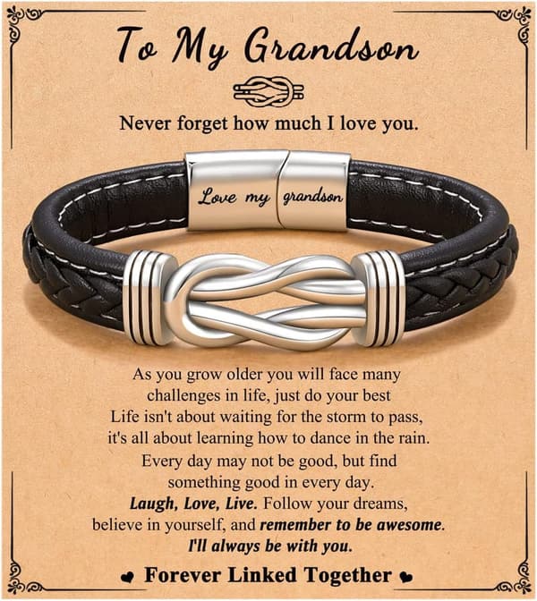 Inspirational Bracelet for Boys - Ideal Birthday & Graduation Gift