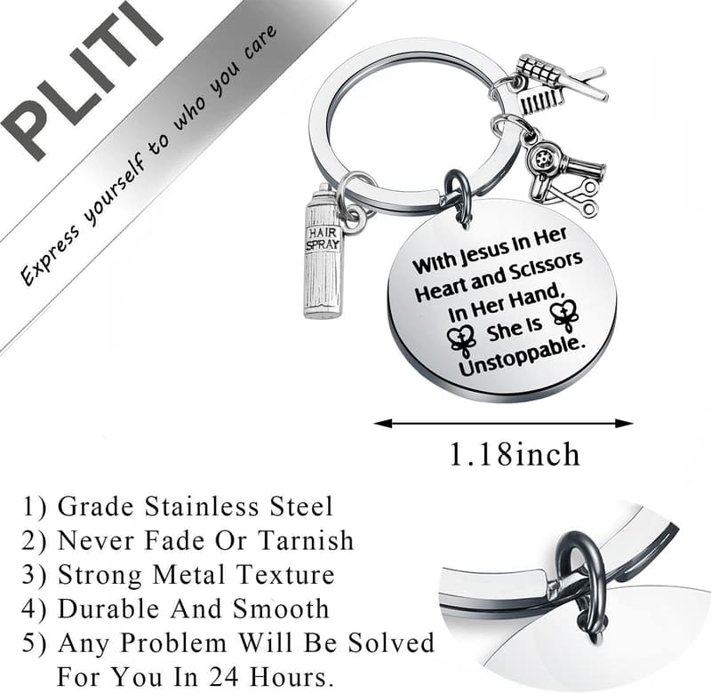 Hairstylist Birthday Keychain Gift for Hairdressers