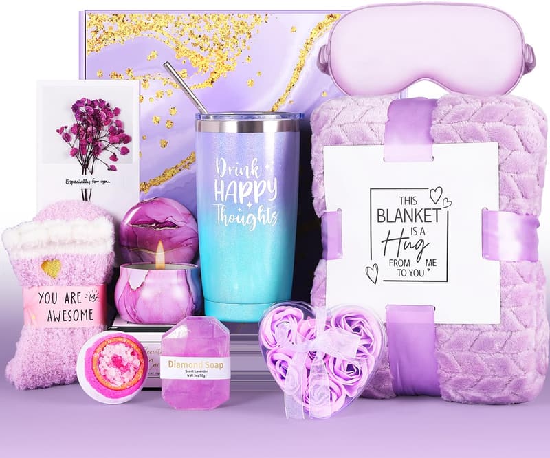 Lavender Spa Gift Set - Ideal Birthday Care Package for Women