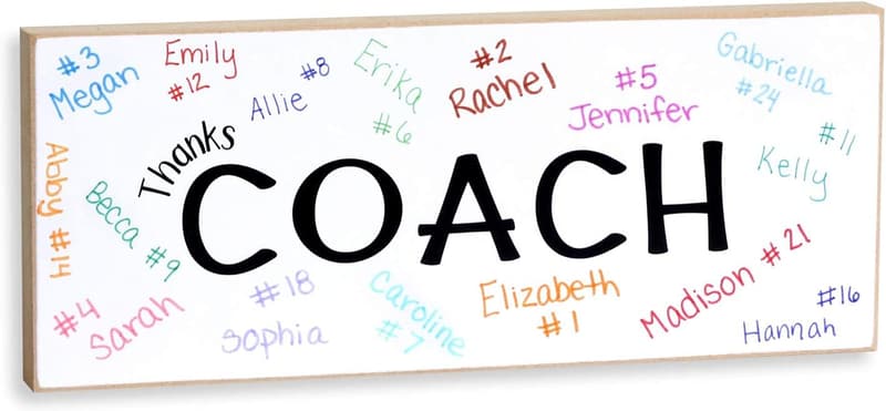 Personalized Sign for Best Coach - Ideal Gift for Coaches