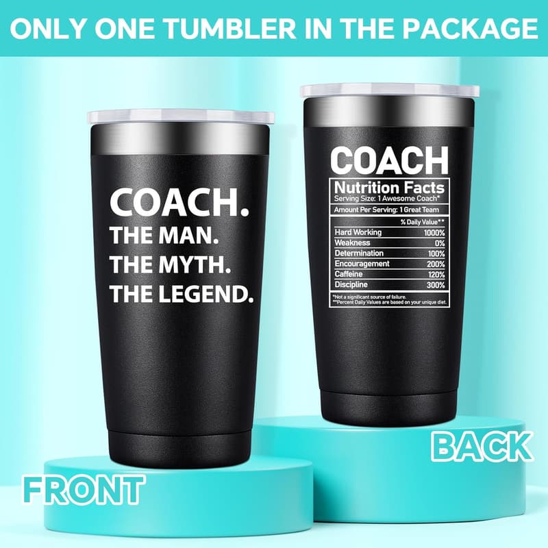 Coach Appreciation 20oz Tumbler Gift for Men
