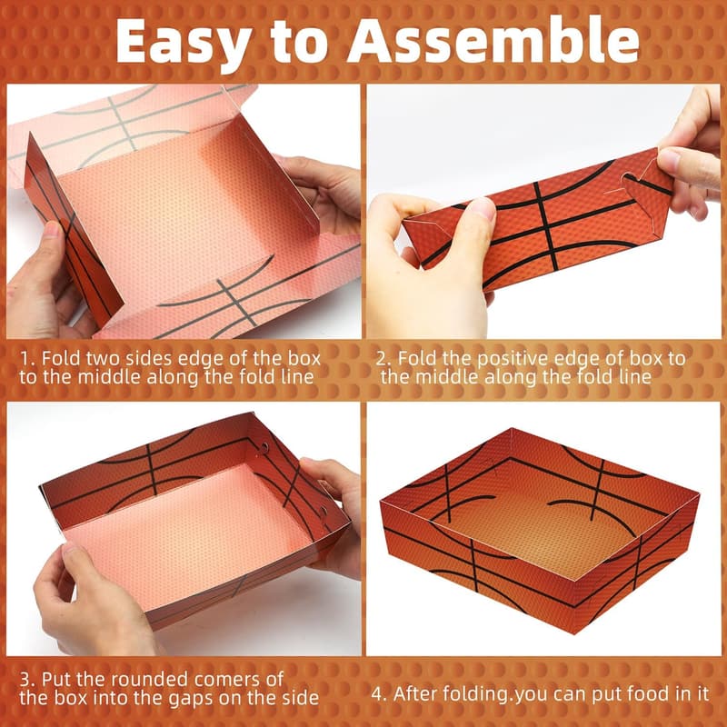 Basketball Party Supplies - 36pcs Disposable Decorations