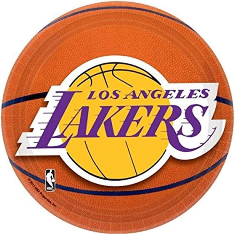 Los Angeles Lakers NBA Dessert Plates, 7