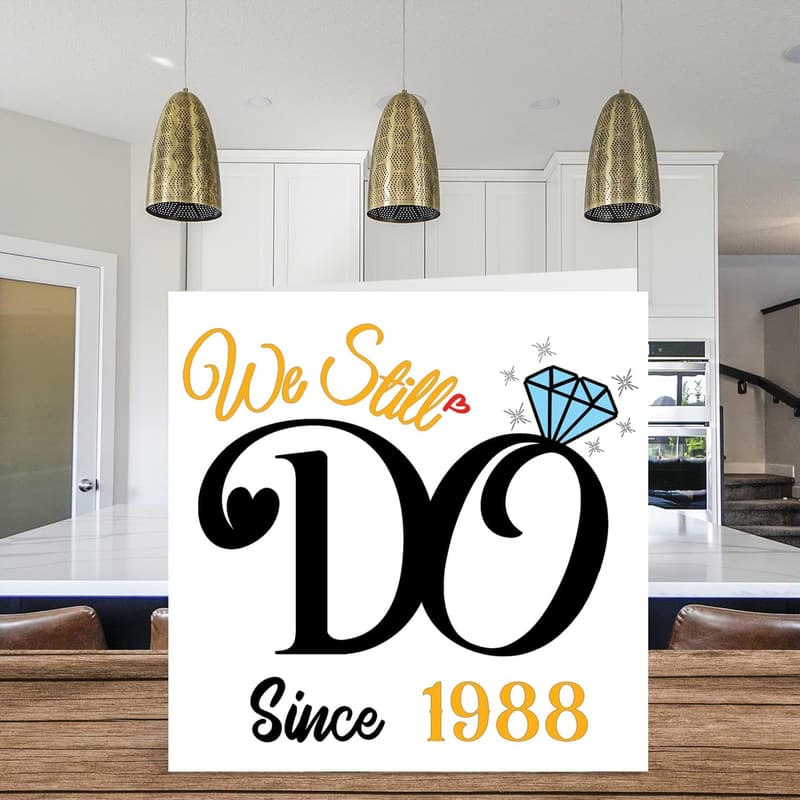 37th Anniversary Card for Couples - We Still Do Since 1988