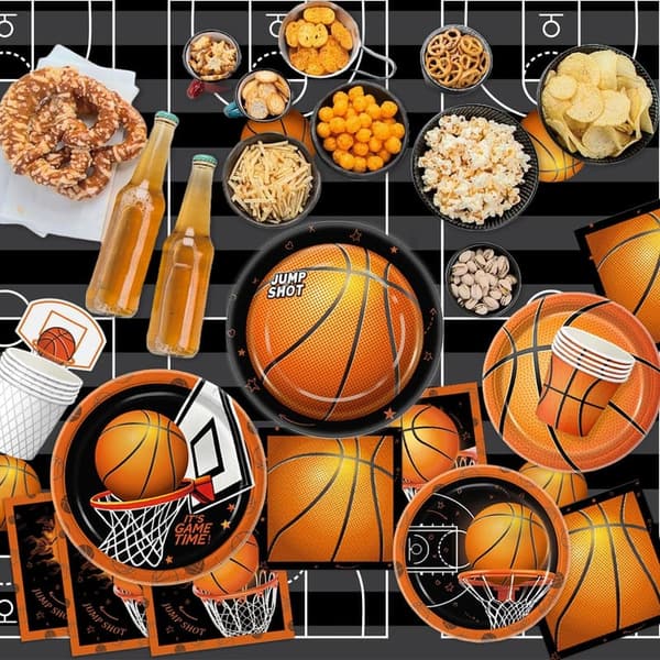 Basketball Birthday Party Kit - 155 PCS Decorations for 24 Guests