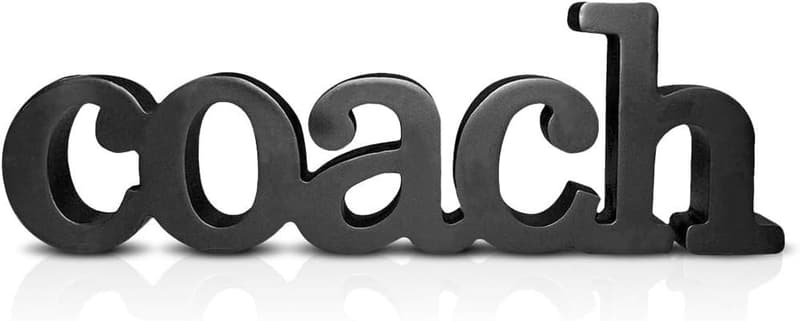 Coach Wood Word Decorative Shelf & Desk Décor Gift