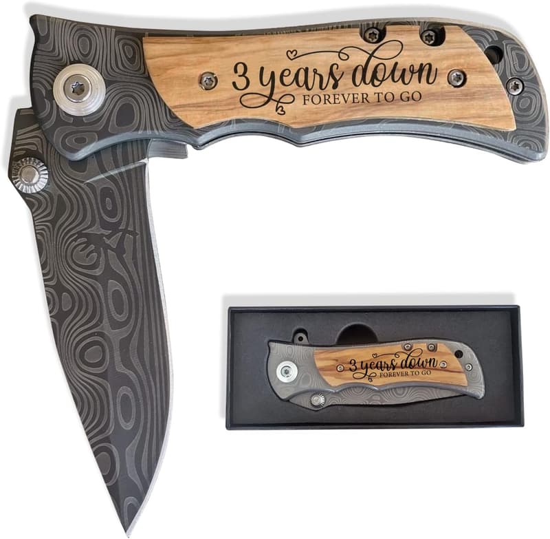 3rd Anniversary Leather Keepsake for Him
