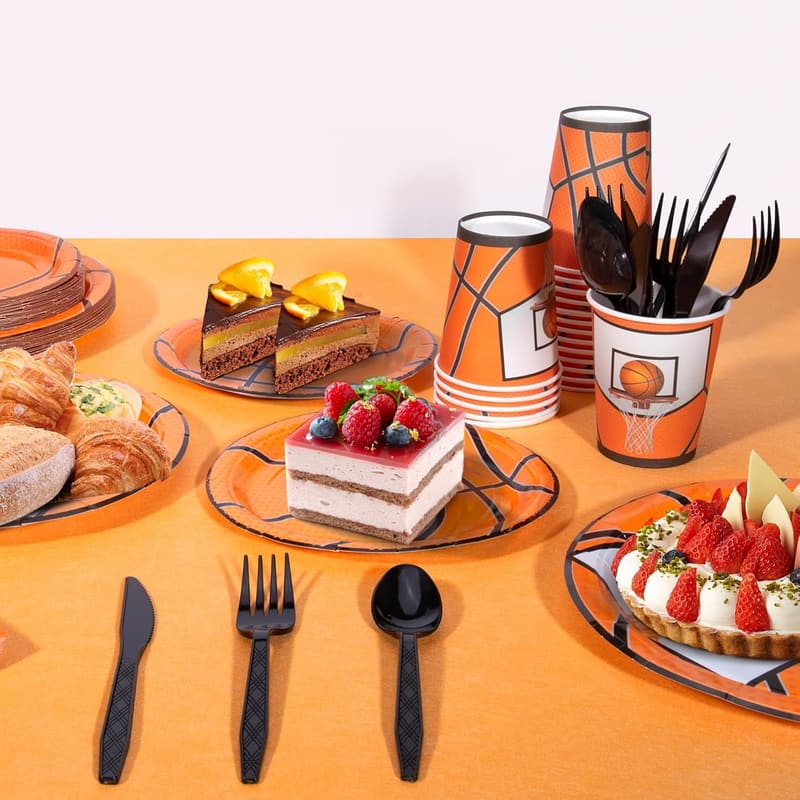 Basketball Birthday Party Decorations Set for 24 Guests