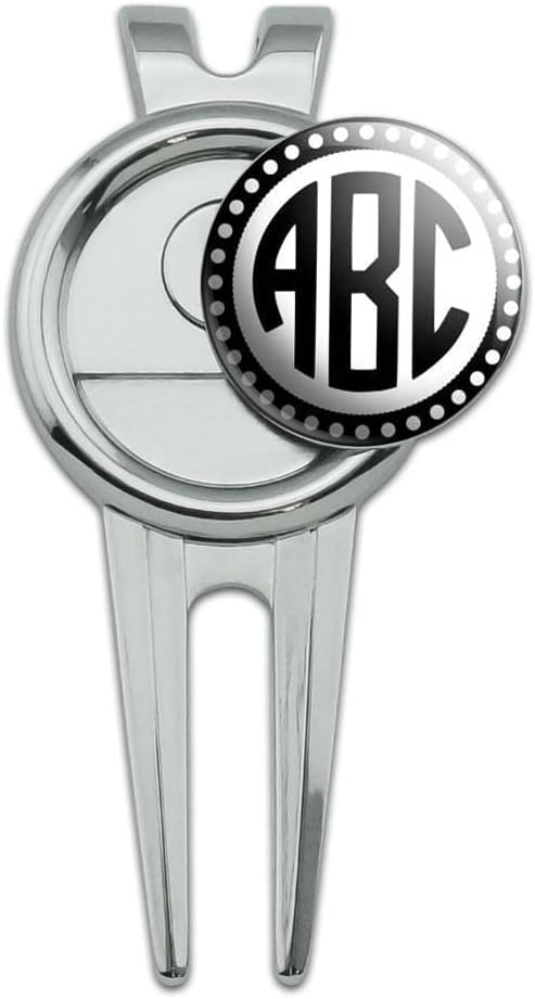 Personalized Golf Divot Repair Tool & Ball Marker - Custom Monogram