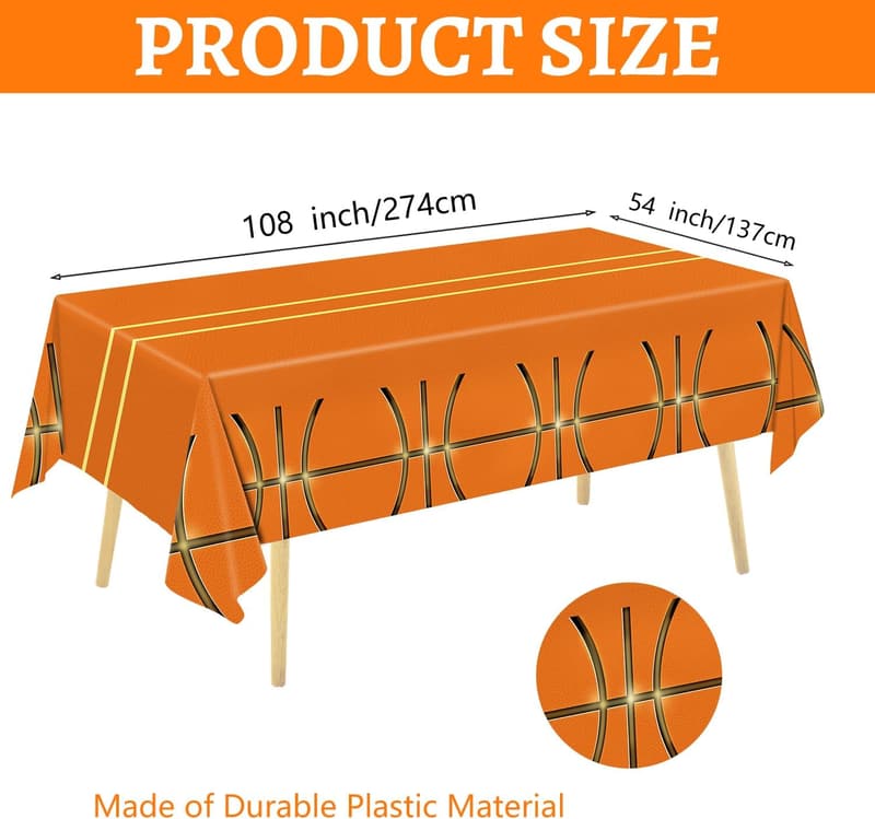 Basketball Birthday Party Supplies Set for 24 Guests