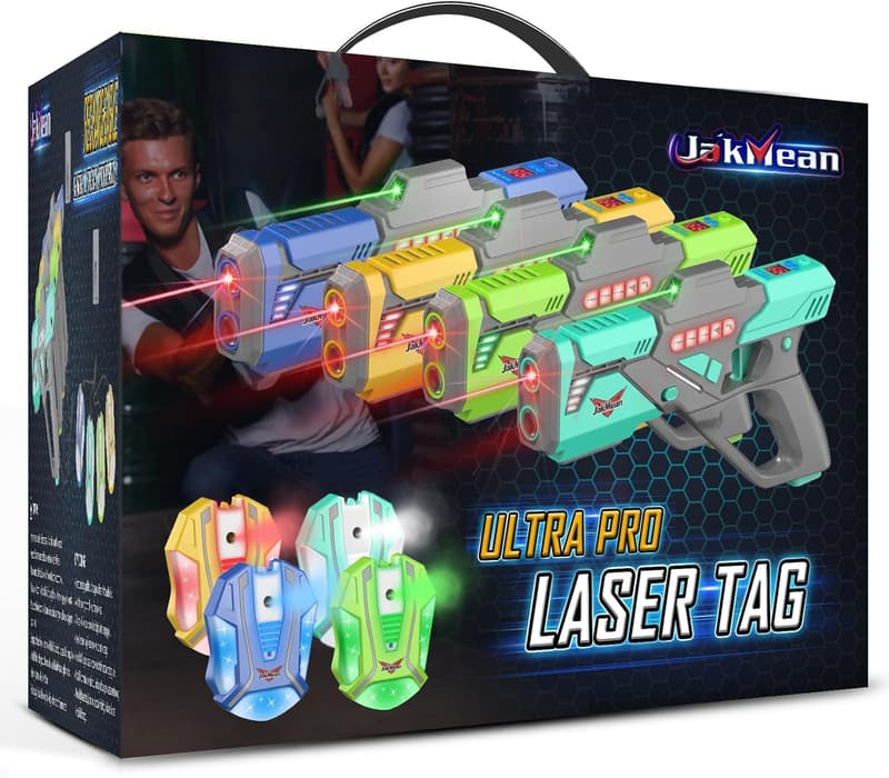 Rechargeable Laser Tag Set for Teens with Mist Spray Effect