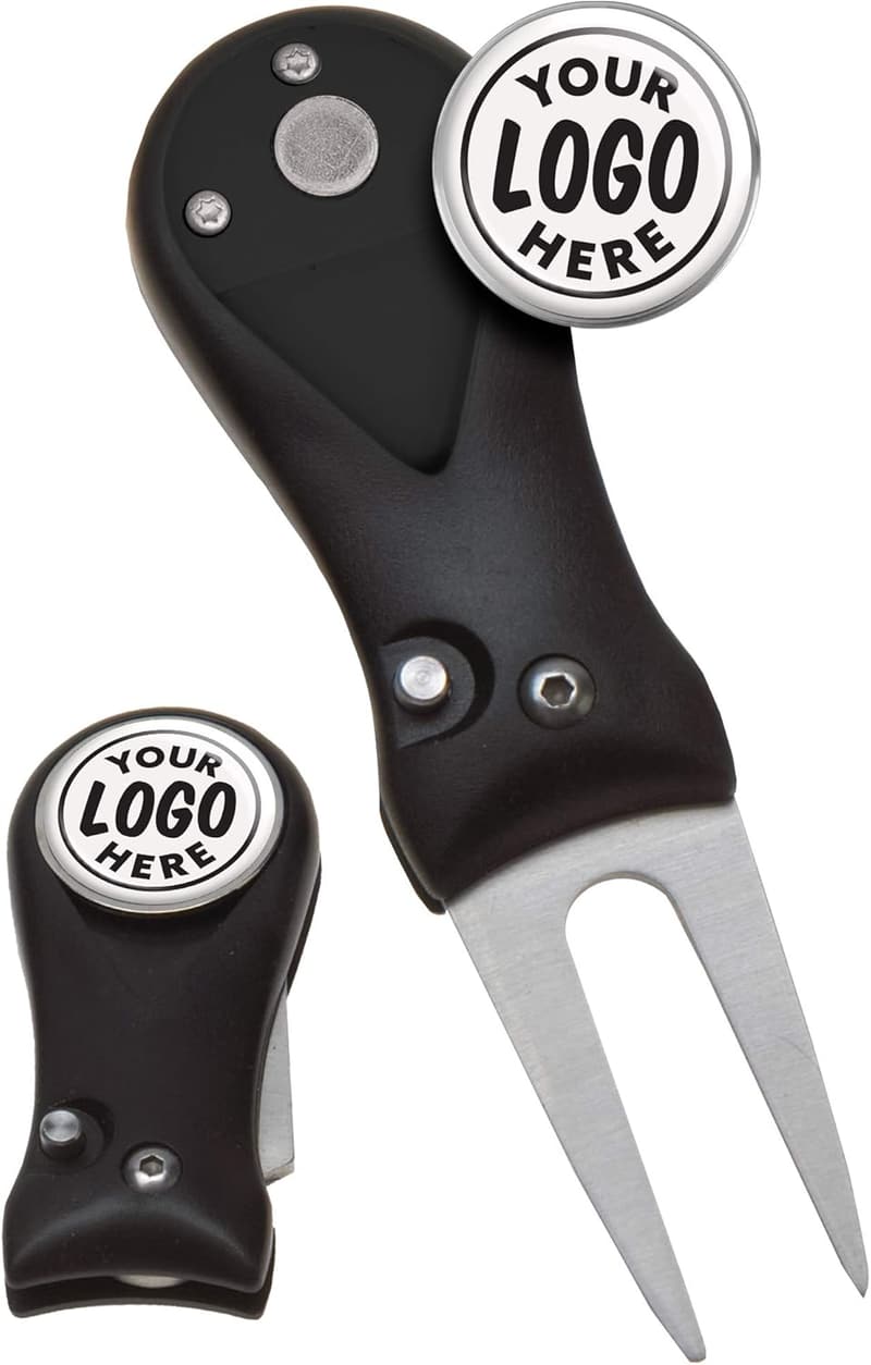 Personalized Golf Divot Tool with Custom Logo & Ball Marker