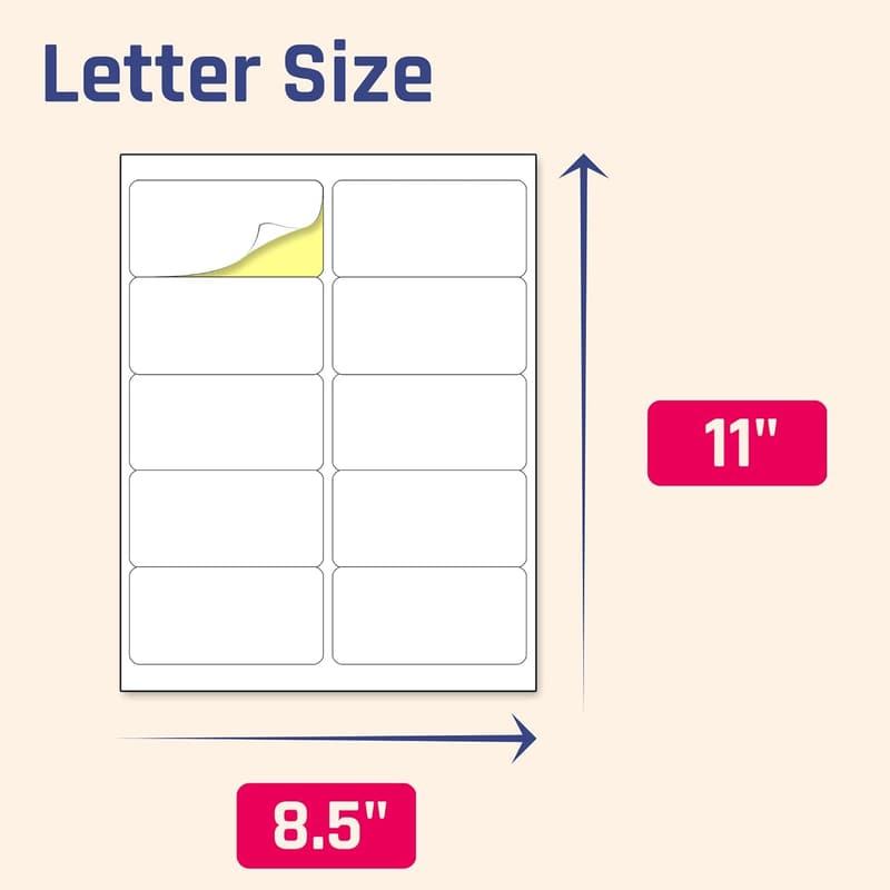 Printable White Sticker Labels (2