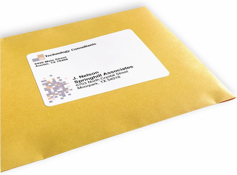 Laser Labels, White, 3-1/3 x 4 Inches, 600 Count