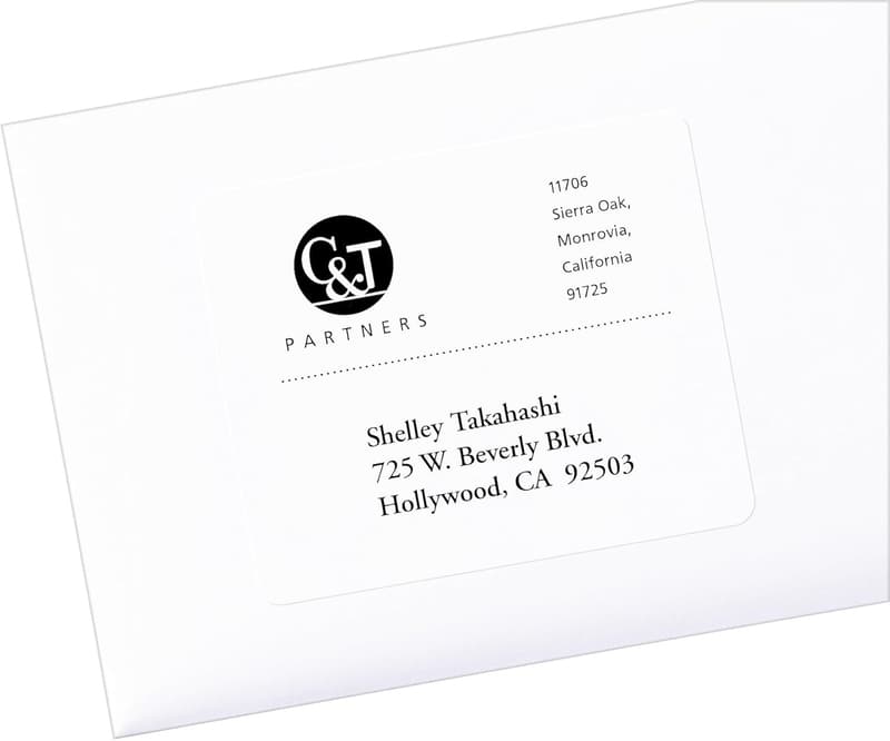 Laser Labels, White, 3-1/3 x 4 Inches, 600 Count
