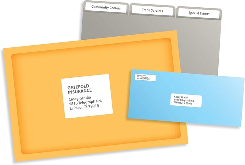 Laser Address Labels, 1.33