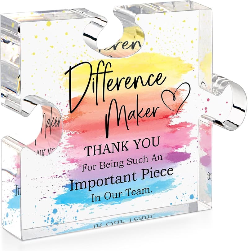 Appreciation Gifts for Leaders: Acrylic Puzzle Thank You Gift