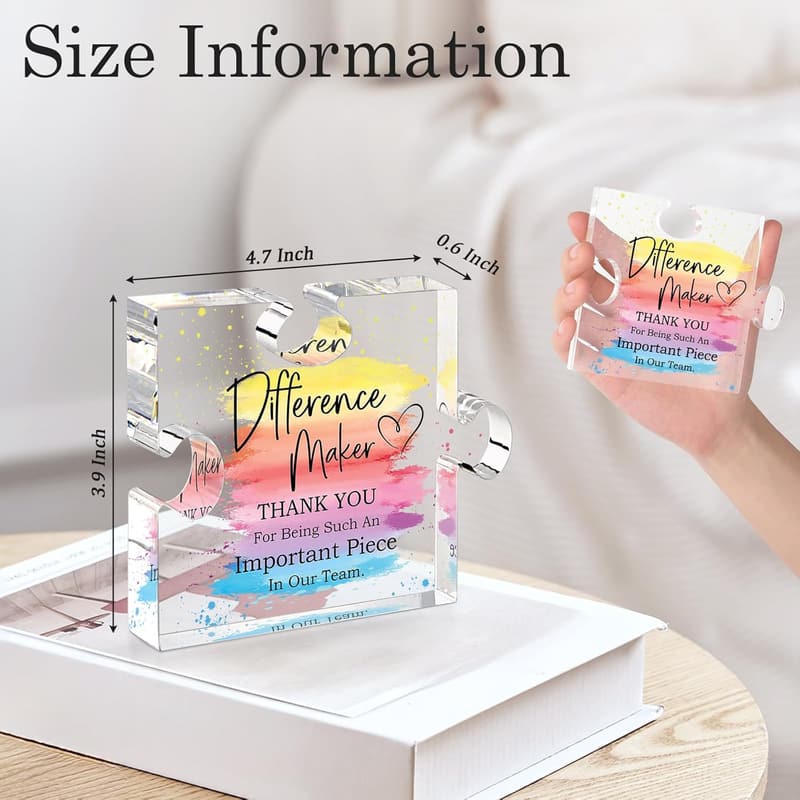 Appreciation Gifts for Leaders: Acrylic Puzzle Thank You Gift