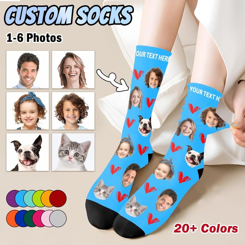 Personalized Photo Face Socks