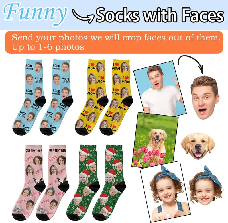 Personalized Photo Face Socks