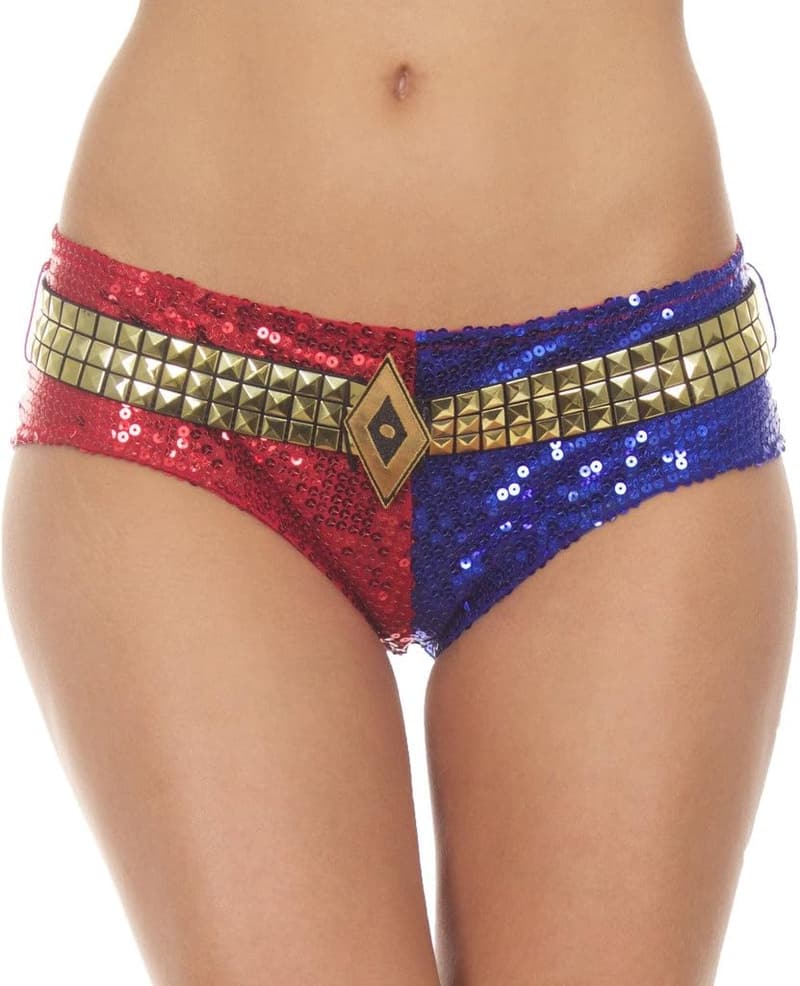 Halloween Harley Quinn Costume Shorts for Women