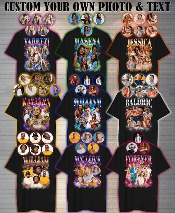Custom Photo Vintage Graphic Shirt for Men - Gift for Boyfriend