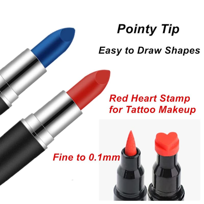 Halloween Face Paint Kit for Women & Kids - Blue & Red Makeup Set
