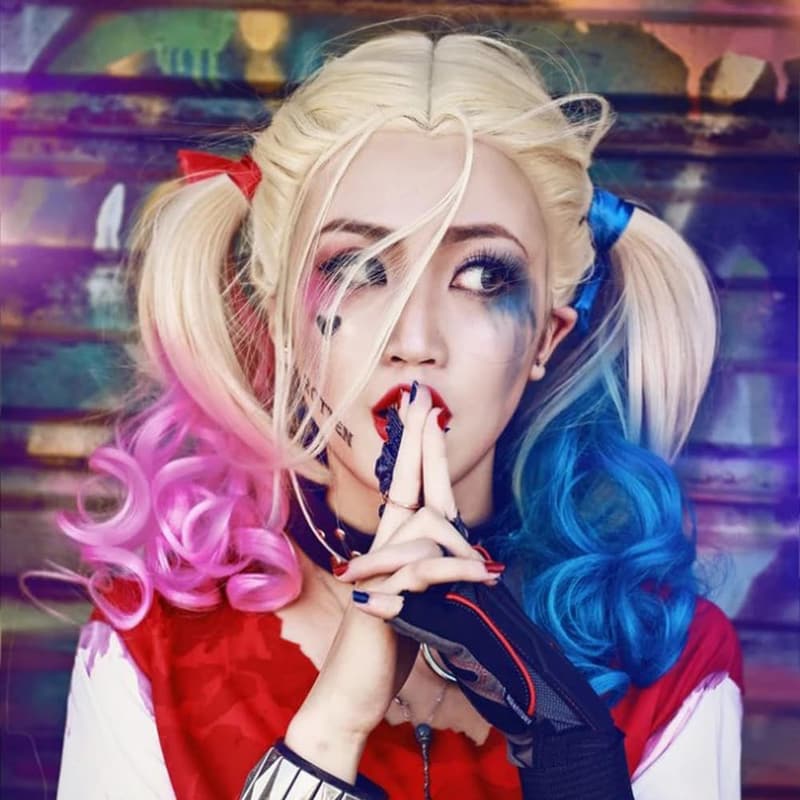 Halloween Face Paint Kit for Women & Kids - Blue & Red Makeup Set