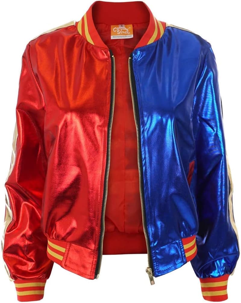 Cosplay Jacket for Adults - Red & Blue Character Coat