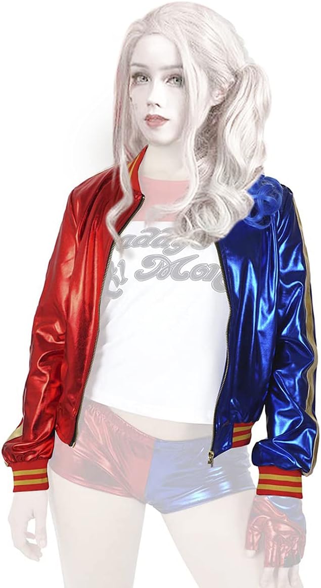 Cosplay Jacket for Adults - Red & Blue Character Coat