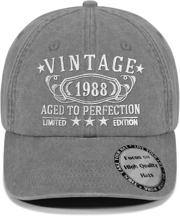 Personalized Vintage Hat for 30th-100th Birthday Gifts
