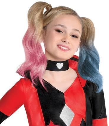 Harley Quinn Costume for Girls - Includes Romper, Choker & Gloves