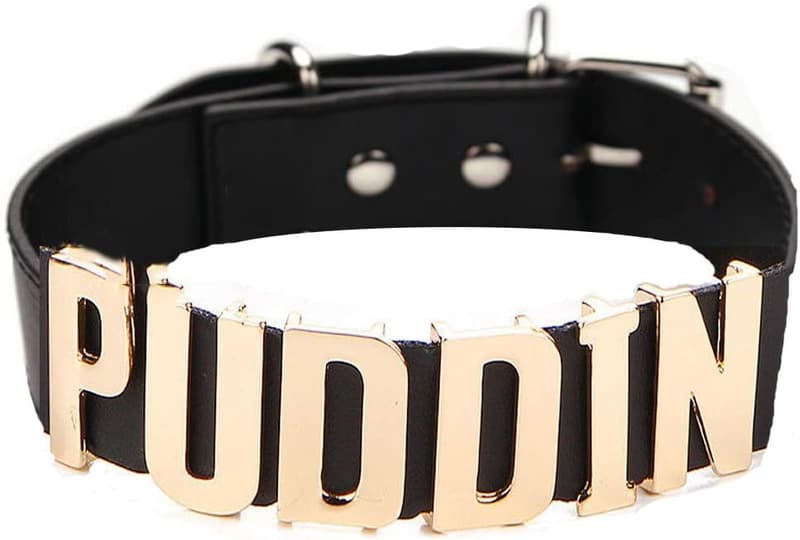 Puddin Choker Necklace for Women - PU Leather Halloween Accessory
