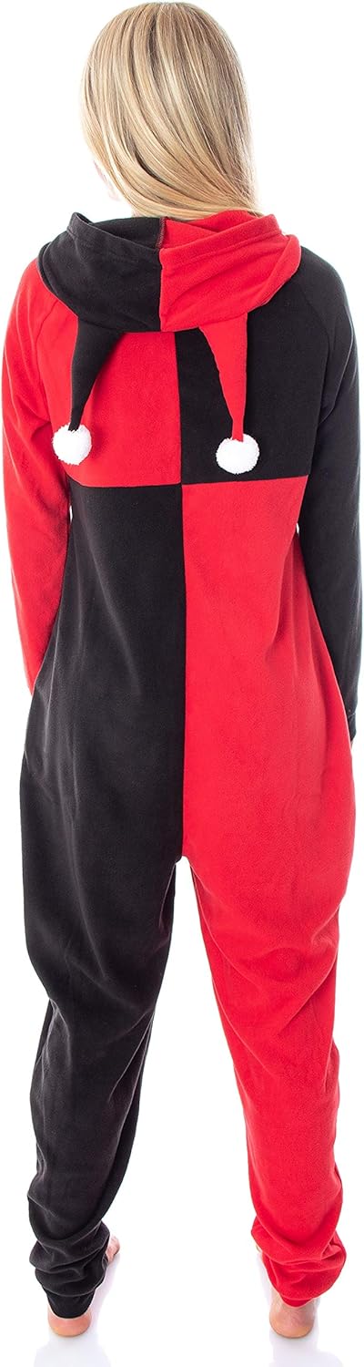 Harley Quinn Women's Hooded Kigurumi Pajama Suit