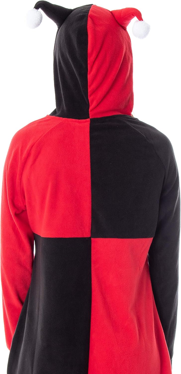 Harley Quinn Women's Hooded Kigurumi Pajama Suit