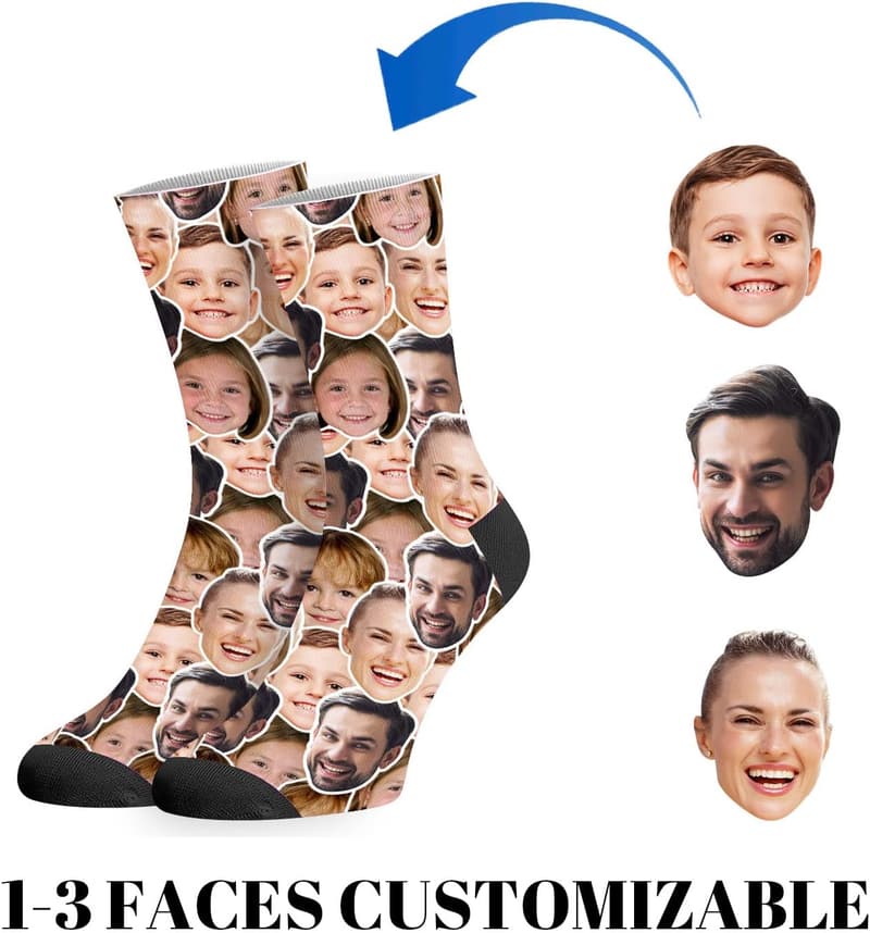 Personalized Memorial Socks with Custom Face | Made in USA
