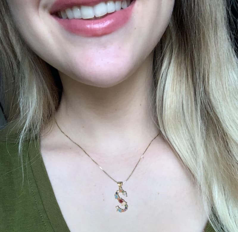Customizable 18K Gold Initial Choker Necklace for Women
