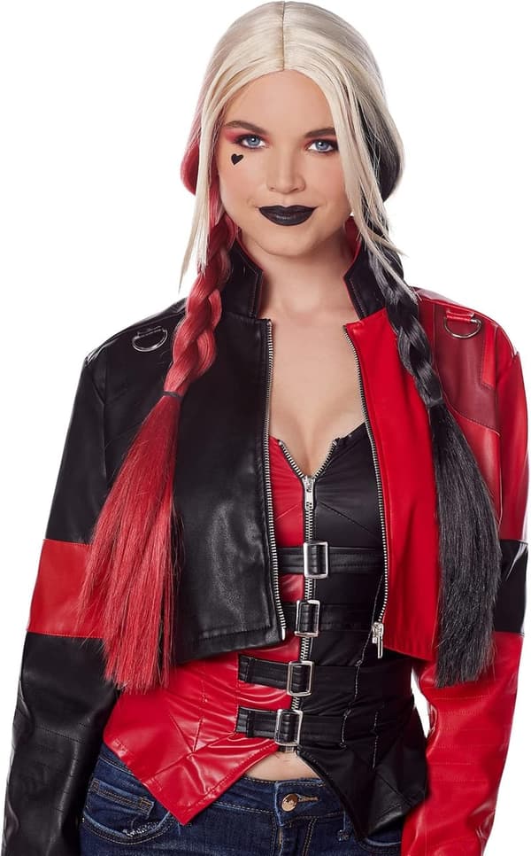 Harley Quinn Moto Jacket for Halloween Costumes