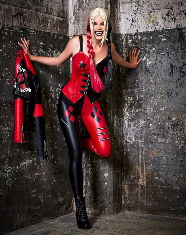 Harley Quinn Moto Jacket for Halloween Costumes