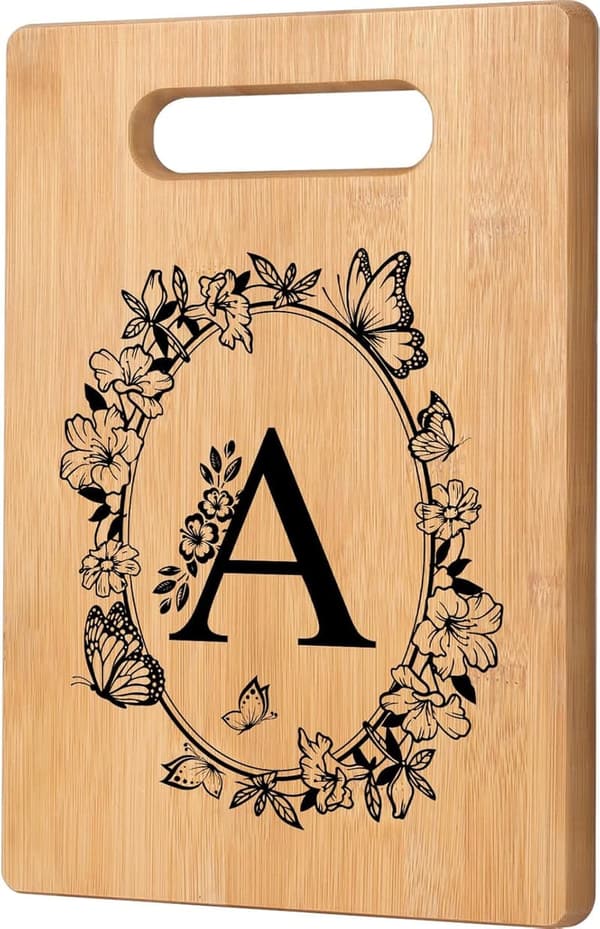 Personalized Cutting Board - Monogrammed Birthday Gift for Women