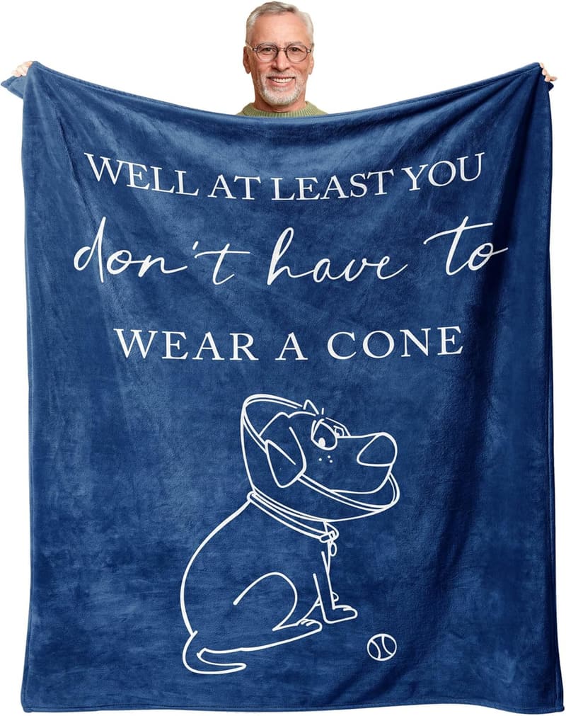 Get Well Soon Throw Blanket - Blue 60