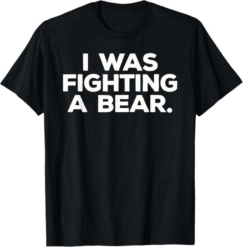 Bear Fighting Graphic T-Shirt