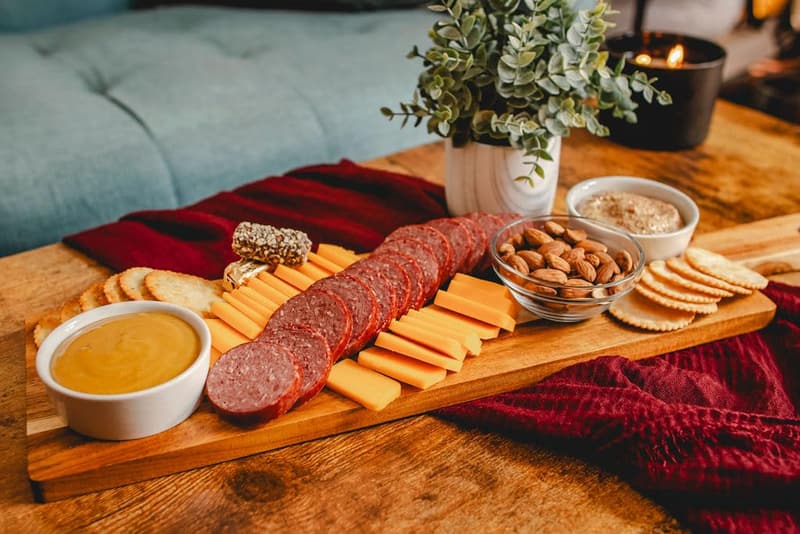 Gourmet Meat Snack Box for Holiday Gifts - 7-Piece Assortment