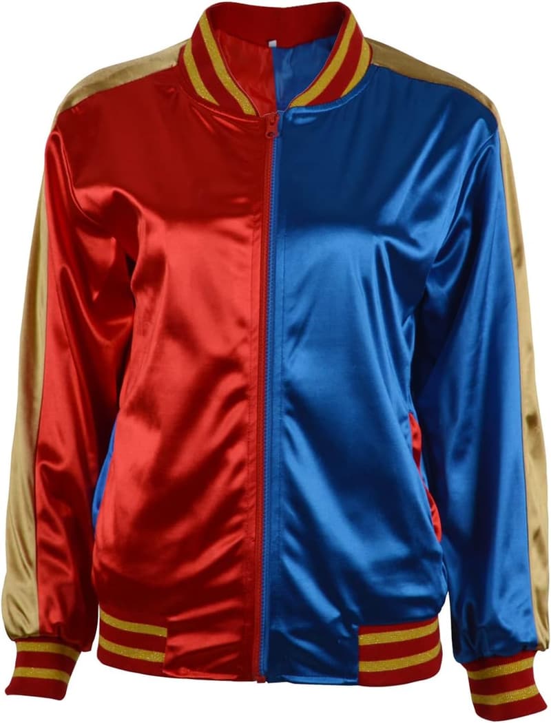 Halloween Girls' Red and Blue Contrast Jacket Costume