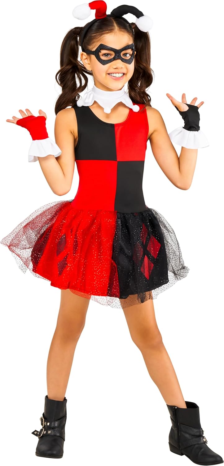 Harley Quinn Tutu Dress Costume for Girls