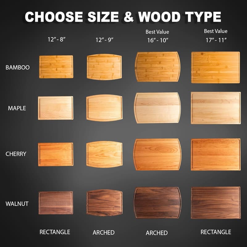 Custom Wood Cutting Board - Ideal for Wedding & Housewarming Gifts