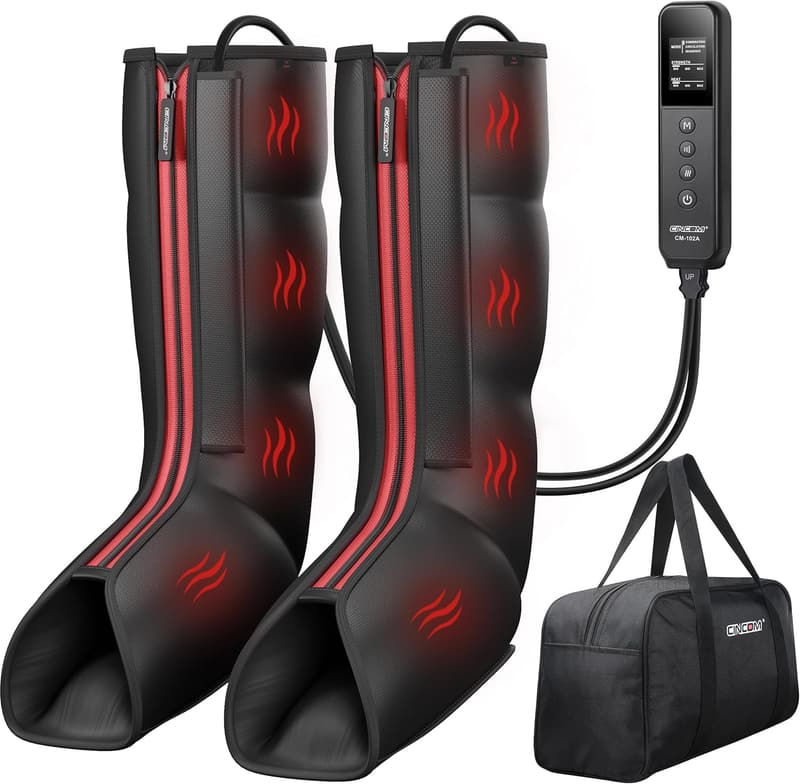 Leg Massager with Heat and Compression for Pain Relief