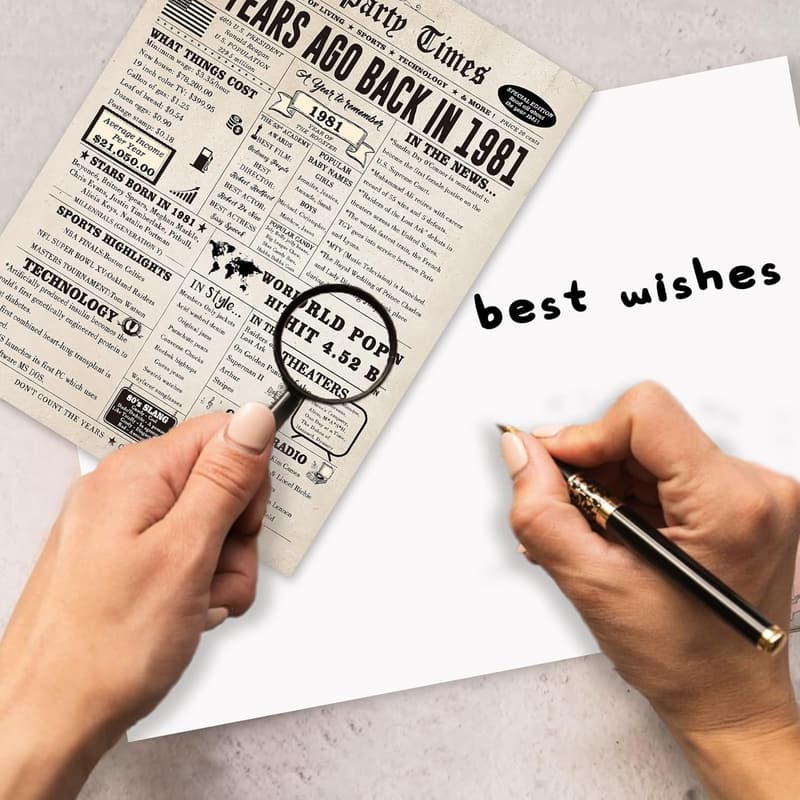 44th Birthday Card & Decorations for Him/Her