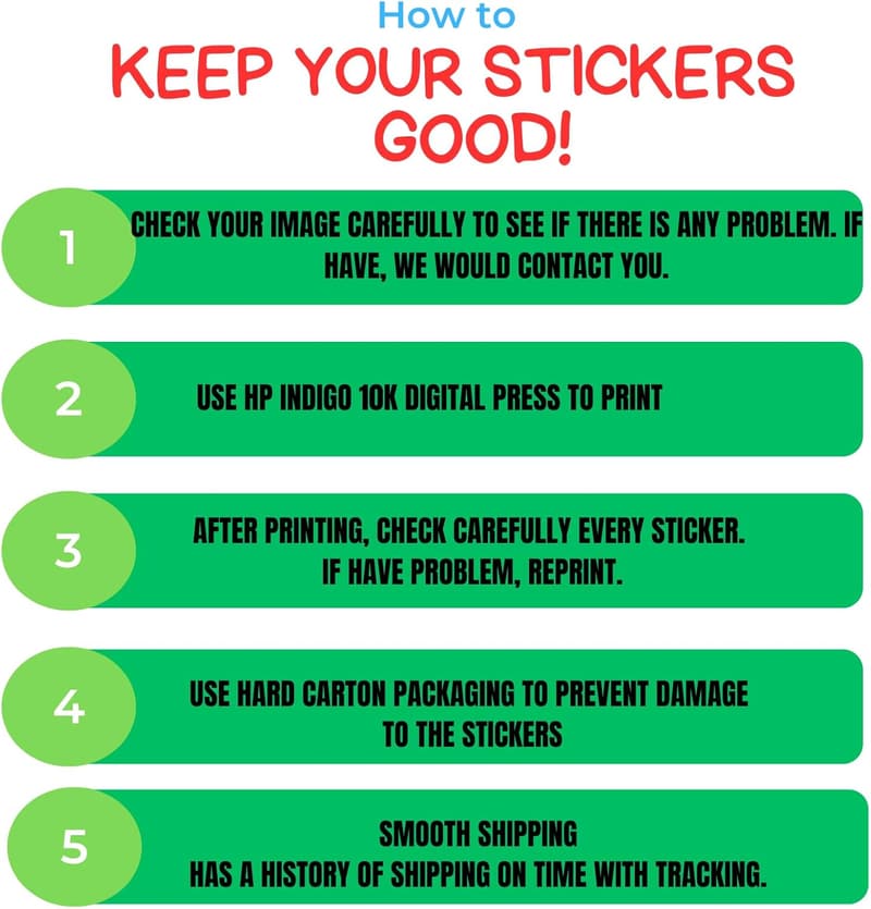 Custom Vinyl Sticker Labels for Small Business - Glossy Waterproof, 30-300 Pcs