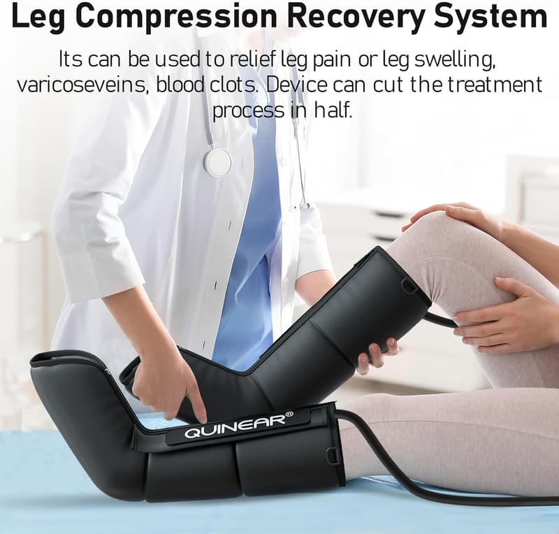 Athlete Leg Recovery Boots - Adjustable Compression Massager